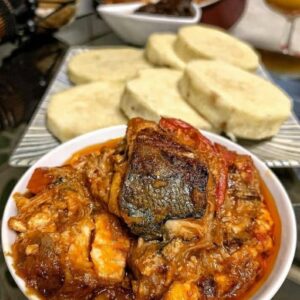 Yam And beans Stew