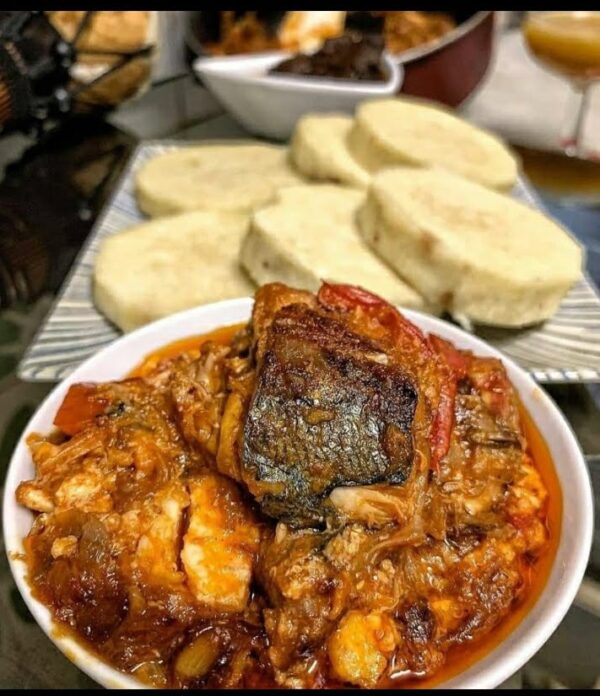 Yam And beans Stew